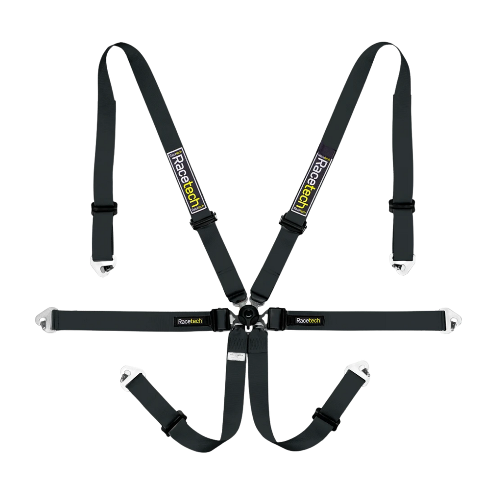 Racetech Pro International 6-Point Lightweight GT Harness (Aluminum Adjusters)