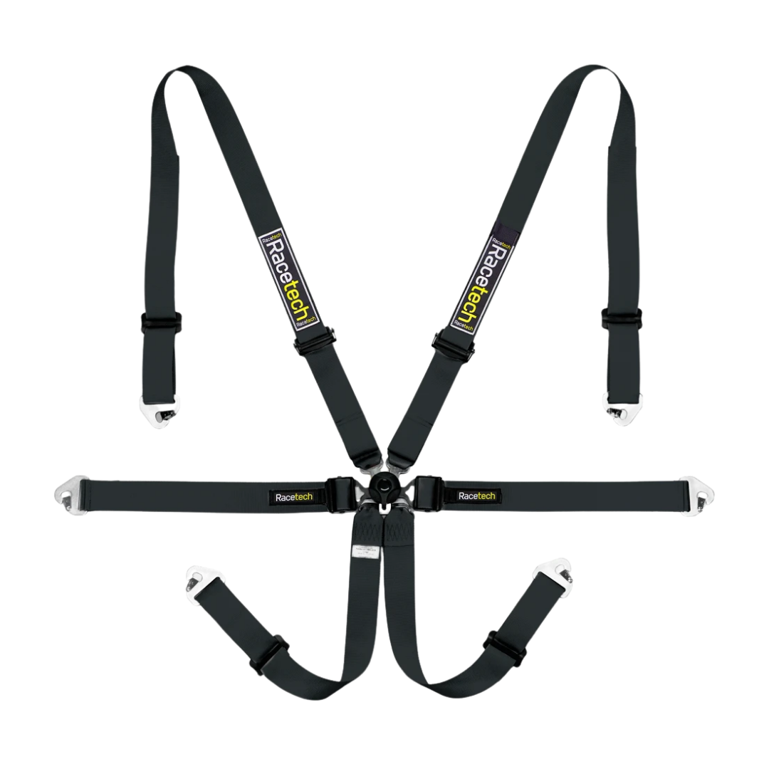 Racetech Pro International 6-Point Lightweight GT Harness (Aluminum Adjusters)