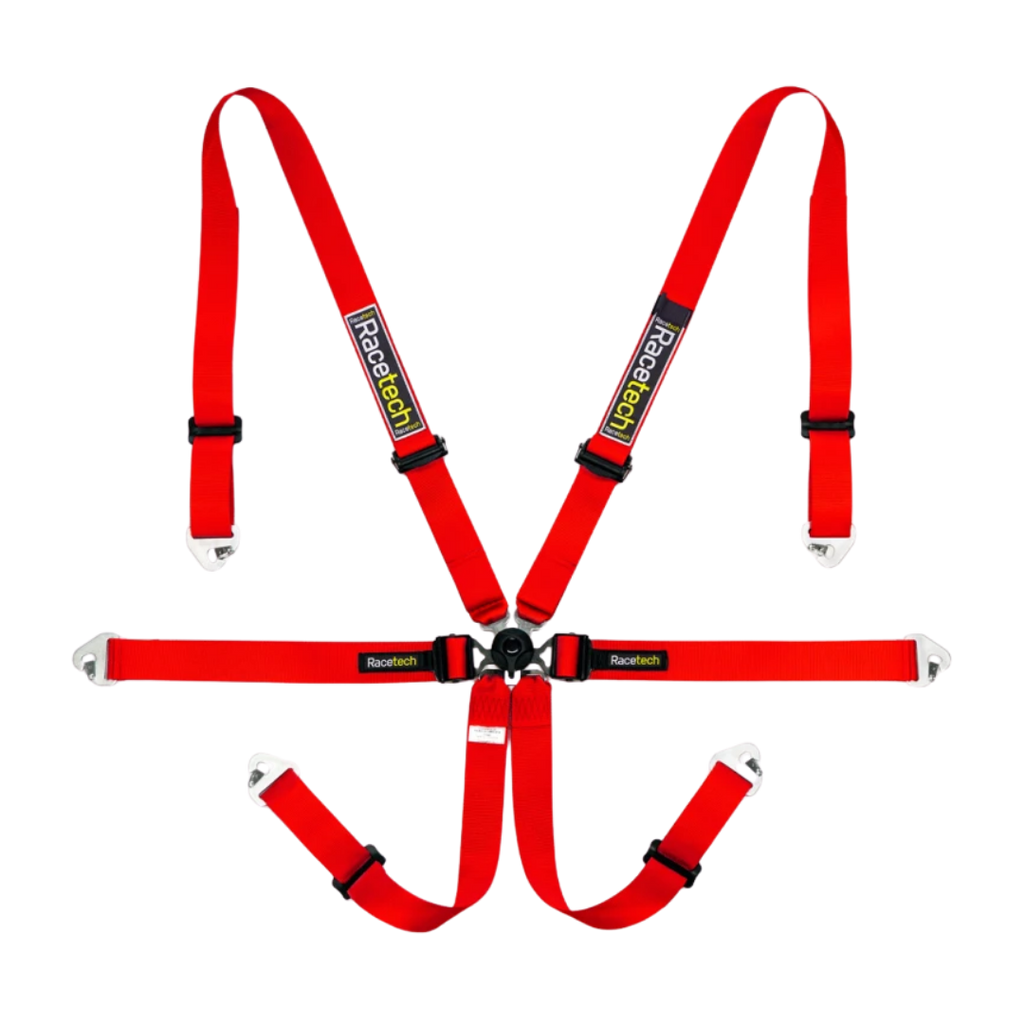 Racetech Pro International 6-Point Lightweight GT Harness (Aluminum Adjusters)
