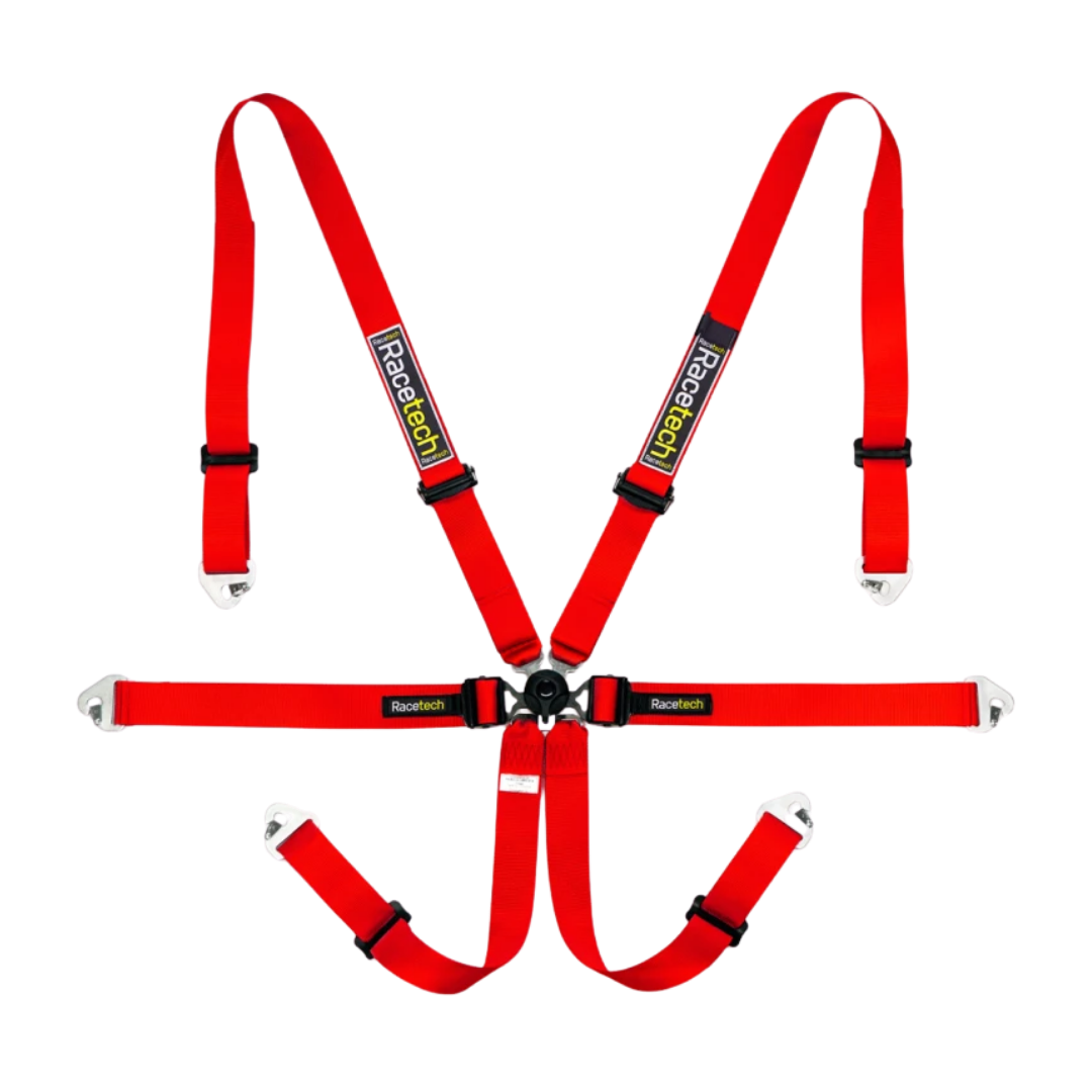 Racetech Pro International 6-Point Lightweight GT Harness (Aluminum Adjusters)