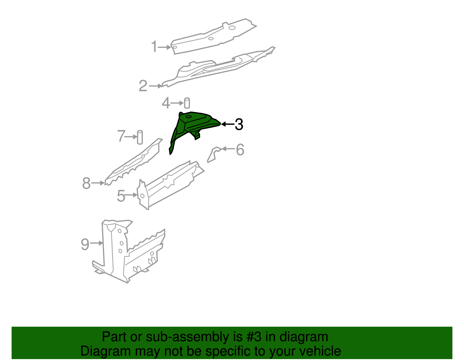 Front Right Suspension Strut Tower - Porsche GT3 / GT4
